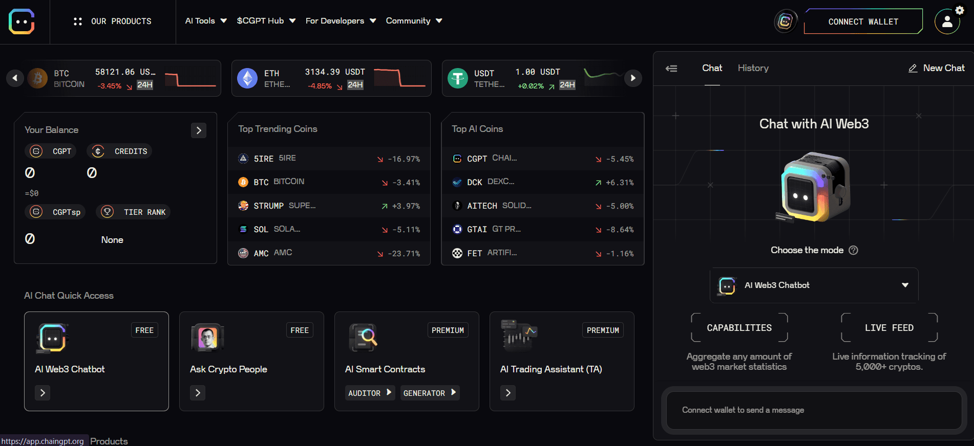 ChainGPT -  The Power of Blockchain AI not found